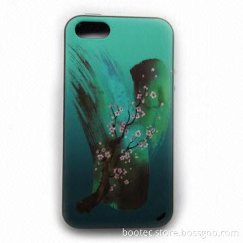 Soft Touch Cellphone Case for iPhone 5/i5 with Hard Frame, Customized Designs Welcomed